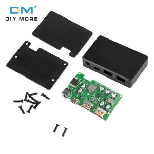 Diymore Bộ điều pin năng lượng mặt trời tự làm điều chỉnh sạc điều khiển năng lượng mặt trời Cổng USB kép + Loại C + DC hỗ trợ QC3.0 pd2.0