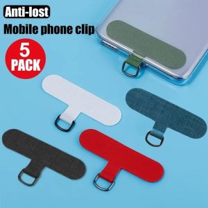 Mobile Phone Lanyard Anti-lost Detachable Colorful Gasket Metal Ring Clip Hang Cord Tether Phone Case Accessories Lanyard Strap