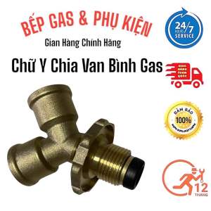 Van Chữ Y Chia Van Gas  Bằng Đồng/  Van Chia Chữ Y( Một Bình Gas Dùng 2 Bếp)