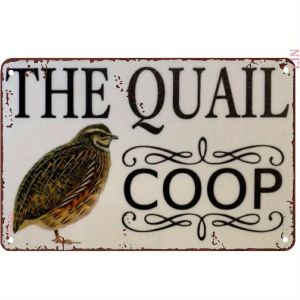 CIFbuy | 2D Metal Sign Vintage White Tin Wall Decor 8x12 Inch for Home Bar Office Kitchen Rustic Plaque