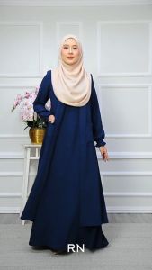 JUBAH MARISSA 2.0 | JUBAH HAJI UMRAH IRONLESS TAK PERLU GOSOK | JUBAH DRESS RAYA 2024 | JUBAH CARDIGAN KEMBANG MUSLIMAH (NURSING)