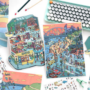 Cute Relaxing DIY Landscape Stickers