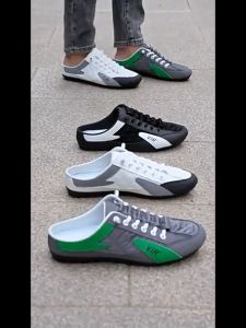 EIFAK Giày Sục Nam Giày Vải Bố Nam Iày Nửa Dép Nam Dép Thời Trang Mùa Hè Giày Vải Nam Mẫu Mới Giày Vải Bố Thời Trang Trẻ Trung Lười Chân Cho Nam