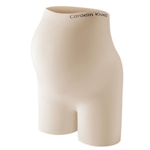 miiow | Maternity Safety Pants Underwear High Waist Pregnancy Belly Support Thin Summer Anti-Light Non-Curling Bottom Base Pants