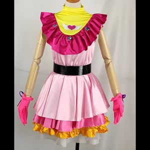 Ai Hoshino Anime Oshi no Ko Cosplay Costume Halloween Party Women Lolita Pink Dress Wig Headwear Stockings Set