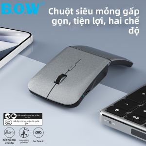 B.O.W | Bluetooth Dual-Mode Foldable Quiet Portable Mouse