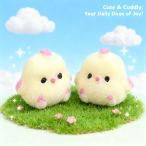 Super Soft Rebound Chicken Animal Keychain Kawaii Pendant Cute Squishy Chick Fidget Toy Phone Chain Stress Relief Toy Bag Charms