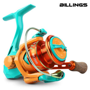 BILLINGS 1000-6000 Spinning Fishing Reel Max Drag 10KG Aluminum Spool 5.2:1 Freshwater Saltwater Spinning Reel