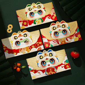 Creative Cartoon Snake Year Red Envelope Cover 2025 New Design Chinese Zodiac Personalized New Year Gift Money Bag