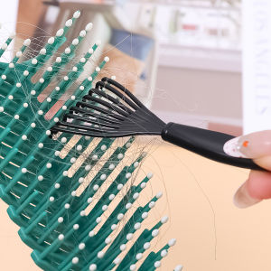 1/2Pcs Comb Hair Cleaner Brush Plastic Hair Remover Cleaning Tool