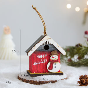 Christmas Decorations Creative Little House Christmas Tree Hanging Ornaments Window Display Festive Atmosphere Arrangement