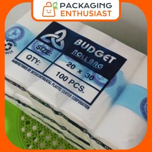 BUDGET 20 x 30 plastic Roll (Rollo/ Rolyo) bag