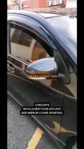 Perodua myvi lagi best icon 2011-2017 side mirror cover sportivo design carbon fiber