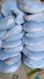 ใหม่หมอนรองให้นมพระจันทร์ขนแกะพื้นสี - หมอนรองให้นมพระจันทร์ ขนแกะพื้นสี