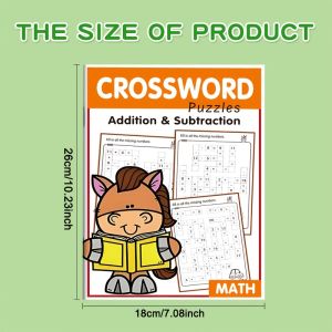 [32-Page Math Workbook] 32-Page Grid-Based Workbook | Daily Math Practice for Addition and Subtraction with Numbers up to 20