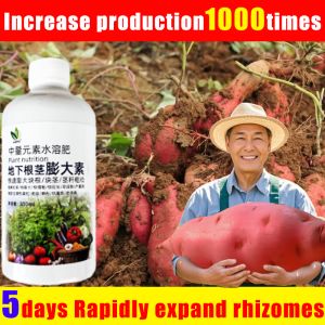 Increase production 1000 timesMultifunctional liquid baja organik liquid fertilizer for crops 300ML baja super fertilizer Suitable for underground root crops such as ginseng/sweet potato/potato 地下根茎膨大素