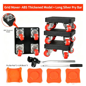 Furniture Mover Dolly Set Heavy Duty 360° Universal Wheel Moving Tool Non Slip Pad for Fridge Cabinet Heavy Object Transport