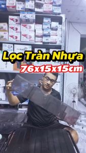 Lọc Tràn Nhựa 4 Ngăn Cho Bể Cá Cảnh (76x15x15cm)