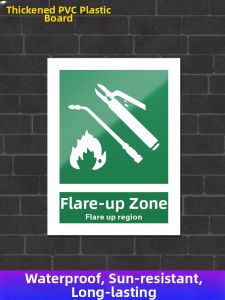 QIANGBIAO | Safety Warning Sign No Fire No Smoking Heat Caution