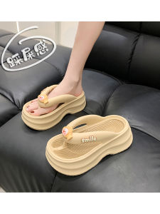 Thick Bottom Sandals Womens Summer Outdoor Wear Anti-Slip Deodorant Between-Toe Slippers Beach Casual Flip Flops EVA Material