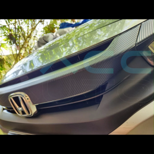 Honda Civic FC 10th Front Grill Cover Protector Sticker Upper Bumper Grille Molding 2016-2021 Civic 10th FC FK TBA TEA