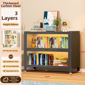 Steel Storage Cabinet Display Bookshelf