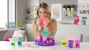 ชุดของเล่น โต๊ะเครื่องทำสไลม์ โต๊ะยาว 54 ซม. Slime D.I.Y คริสตัลสีโคลนสไลม์เด็กแฮนด์เมดสูทเขย่าผงทรายหนังกาวของเล่น