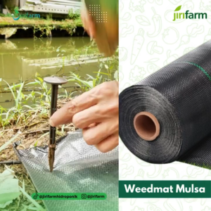 JIRIFARM - Mulsa Weedmat Control Lebar 2 Meter Terpal Green House Meteran Woven Fabric Anti UV Hitam