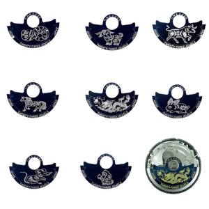 Miếng Kim Loại Khắc Họa Tiết Con Quay Tự Động NH35 Với Phong Cách Cung Hoàng Đạo Dành Cho Dụng Cụ & Bộ Dụng Cụ Sửa Đồng Hồ