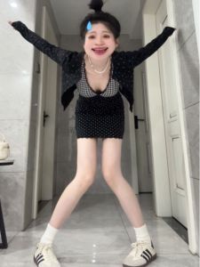 CHANGTONG | Korean Style Floral Print V-Neck Dress Set Beautiful Two-Piece Outfit Cotton Long Sleeve Spring Collection For Young Women