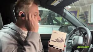 Bluetooth Headsets with Microphone Boom Noise Canceling Hands Free Call Open Ear Wireless Headphones Mute Button for Drivers Gym