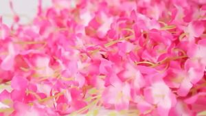 Simulated hanging wisteria flower net red wedding corridor ceiling decoration densified tofu pudding flower string false flower vine branches