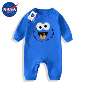 NASA Joint Name Sesame Street Newborn Baby Jumpsuit Romper Spring & Fall Long Sleeves Pure Cotton 0-3-6-9 Months