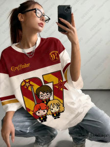 Hot Toys | Summer Cartoon Harry Potter Print T-shirts For Women Casual Sports Football Jerseys Couple Street Tees Cosplay Top Y2K Crop Tops