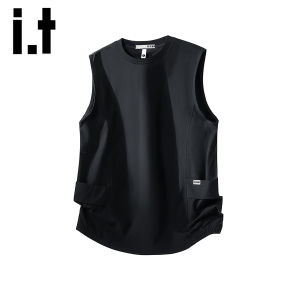 izzue | Summer Ice Silk Breathable Sleeveless Quick-dry Loose Sporty Fashion Tank Top