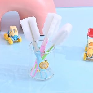 Bàn Chải Bình Sữa Cho Bé Ăn Dụng Cụ Làm Sạch Bằng Bọt Biển Bàn Chải Tay Cầm Dài Vệ Sinh Bàn Chải Cốc Nhà-HAUSE