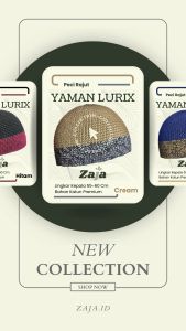 Zaja - Peci Rajut Two Tone Yaman Lurix Elastis Dan Nyaman Di Kepala Terbuat Dari Bahan Benang Katun Premium