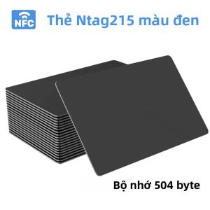 5/10 Thẻ NFC Có Thể Ghi Lại Thẻ NFC Trống Ntag215 Màu Đen 215 Thẻ Danh Thiếp Không Tiếp Xúc Có Thể Lập Trình Được 504 Byte Để Kiểm Soát Truy Cập