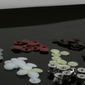 100 Pcs/bag Plastic Nuts Bolts Covers Exterior Protective Caps Practical Self-tapping Screws Decor Cover Furniture Hardware