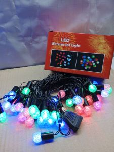 Dây đèn chớp Bi bọt đủ màu 10m 40 bóng đèn trang trí noel tết