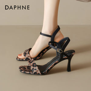 Daphne | Leopard Print French Style Stiletto Sandals