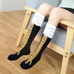 Chicken Feet Socks Female Online Influencer Funny Chicken Feet Socks Ostrich Knee High over-the-Knee Socks Chicken Leg Socks Fitness Calf Socks Tide Fall and Winter