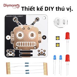 Bộ Dụng Cụ Thực Hành Hàn Robot Bộ Đào Tạo Bảng Mạch Điện Tử DIY Có Pin Dành Cho Sinh Viên Mới Bắt Đầu