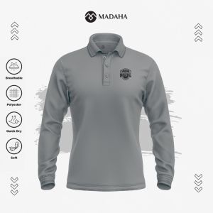 Madaha Polo shirt Dry Fit Kaos Kerah Lengan Panjang Jersey Olahraga Basket Basketball One Team One Dream
