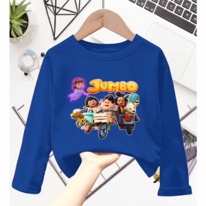 Atasan Baju Kaos Lengan Panjang Untuk Anak Perempuan Motif Film Animasi JUMBO Viral Usia 1-12 Tahun