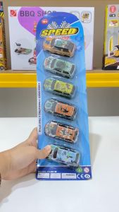Mainan Anak CAR 6PCS DINOSAUR T-REX SPEED RACING 562-27 Mainan Mobil Diecast Car Mobil Kecil Anak Mainan Anak Perempuan - Mainan Anak Laki Laki