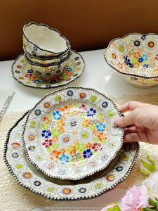 Wizard of Oz Tableware Ceramic Bowl Dish Suit For Home Rice Bowl Noodle Bowl Soup Bowl Personal Double-Ear Bowl Dish Plate