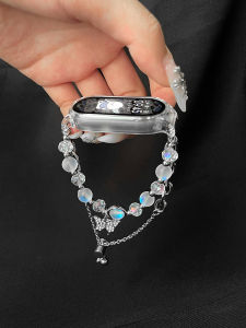 Moonstone Ceramic Bracelet for Xiaomi Band 10/9 Special Edition Sporty Womens Wristband Compatible with 8/7 6/5 3/4 Models