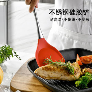 ช้อนตากาล็อกสำหรับหัวรูปทรงกลมทำจากยางซิลิโคนและเหล็กไนลอนสำหรับใช้ในครัว เข็มขัดทำจากเหล็กไนลอนที่ทนความร้อนได้สูง