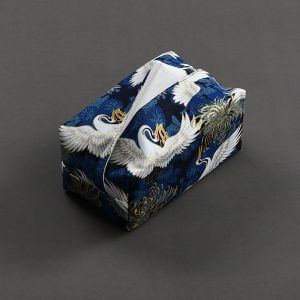Luxurious Chinese Style Fabric Tissue Box Holder Light Luxury Living Room Home Use Paper Towel Bag Tea Table Desktop Tissue Cover